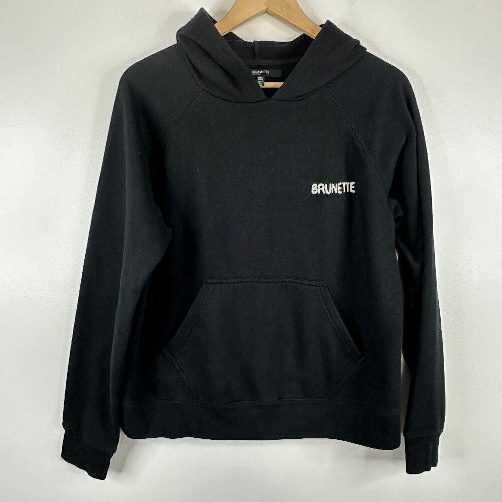 Brunette The Label  BRUNETTE Hoodie Sweater  Black Pullover  M/L